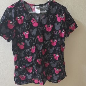 Disney Black and Pink Minnie Mouse Top